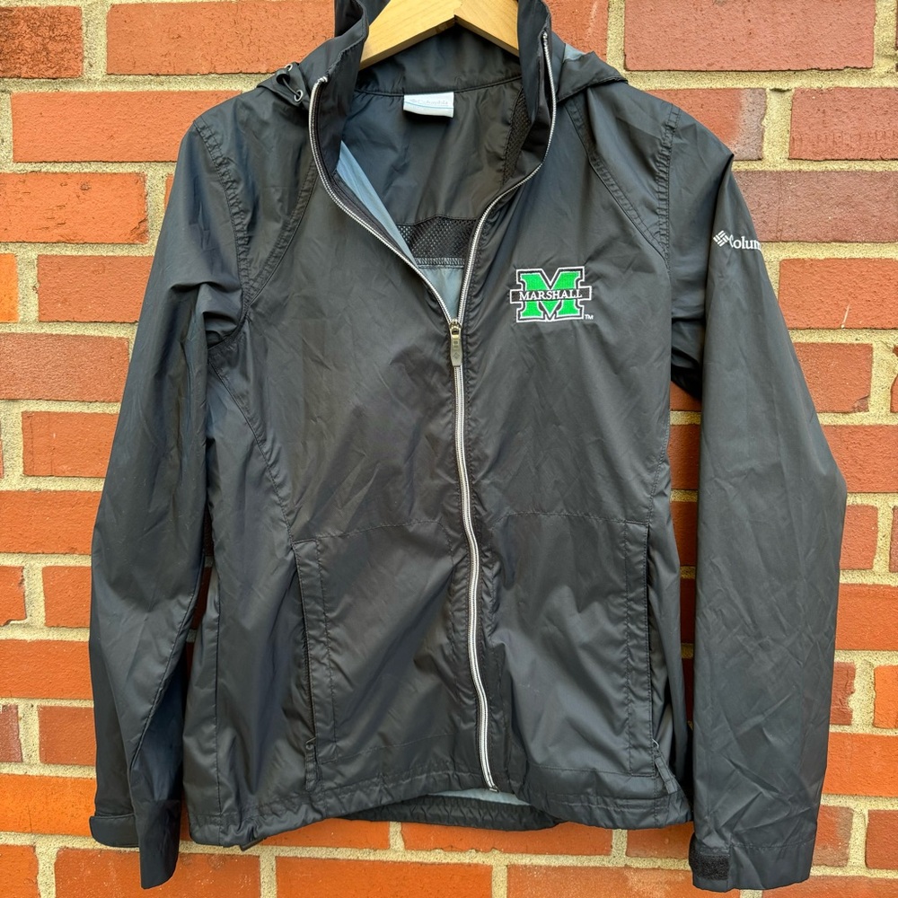 Ladies Columbia Marshall University Thundering Herd hooded windbreaker jacket- S